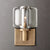 Luxury Copper Crystal Wall Sconce