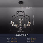 Modern All-Copper Crystal Chandelier