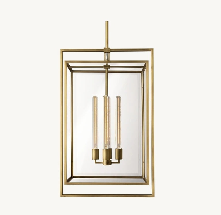 Modern Copper & Glass Chandelier Collection