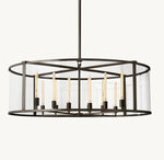 Modern Copper & Glass Chandelier Collection