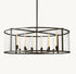 Modern Copper & Glass Chandelier Collection