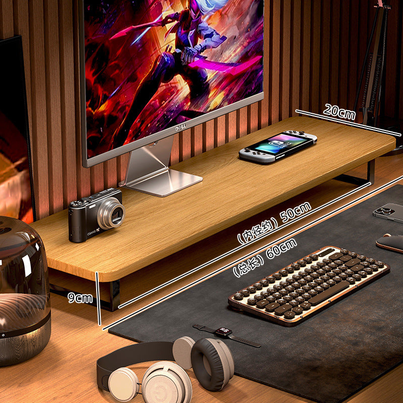 Gaming Monitor Stand Riser – Desktop Computer Elevated Base with Storage for Office & E-Sports Setup