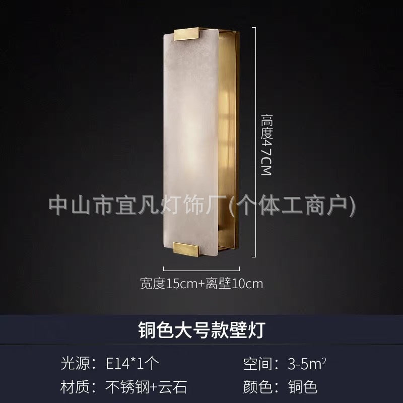 Natural Marble Wall Sconce – Luxury Modern Designer Wall Light