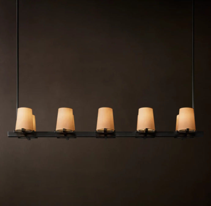 Luxury Copper Fabric Shade Lighting Collection