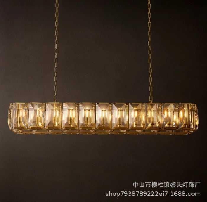 Luxury Copper Crystal Chandelier