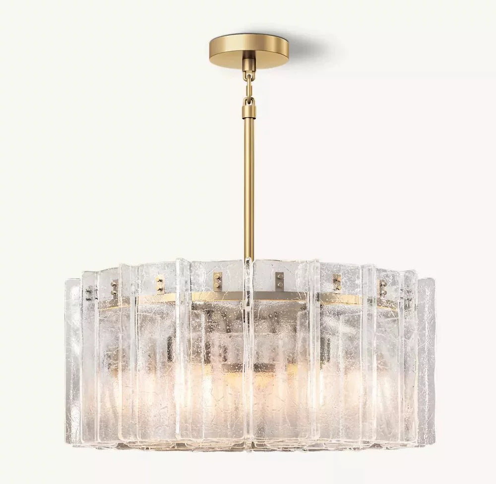 Luxury Copper & Glass Chandelier Collection