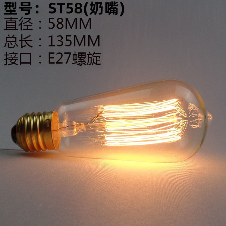 40W Vintage Edison Filament Bulb – Retro Decorative Incandescent Light