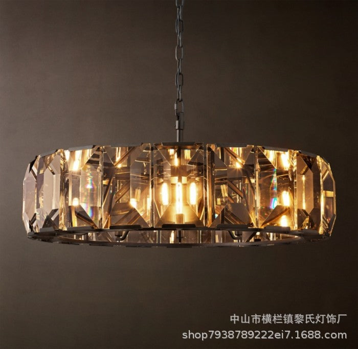 Luxury Copper Crystal Chandelier