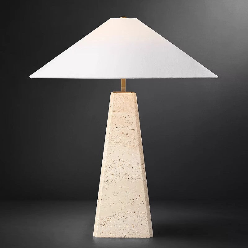 Modern Simple Accessible Luxury Decorative Stone Table Lamp Scandinavian Ins Style Designer Creative Retro Bedside Decorative Lamp
