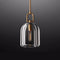 Modern Copper & Crystal Pendant Light