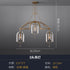 Modern Copper Glass Pendant Light