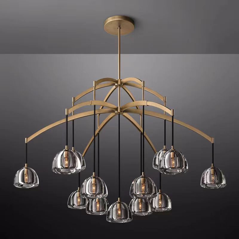 Modern All-Copper Crystal Chandelier