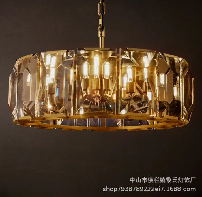 Luxury Copper Crystal Chandelier