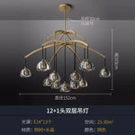 Modern All-Copper Crystal Chandelier