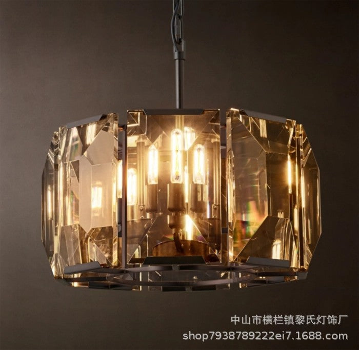 Luxury Copper Crystal Chandelier