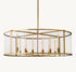 Modern Copper & Glass Chandelier Collection