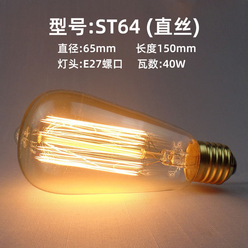 40W Vintage Edison Filament Bulb – Retro Decorative Incandescent Light