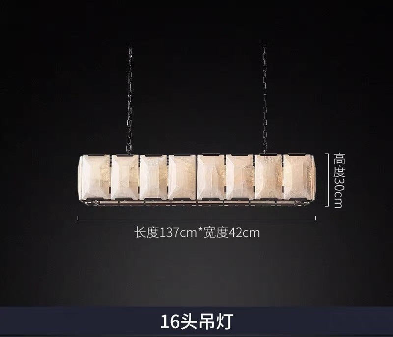 Modern Marble Island Chandelier