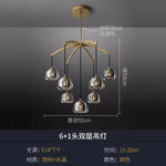 Modern All-Copper Crystal Chandelier