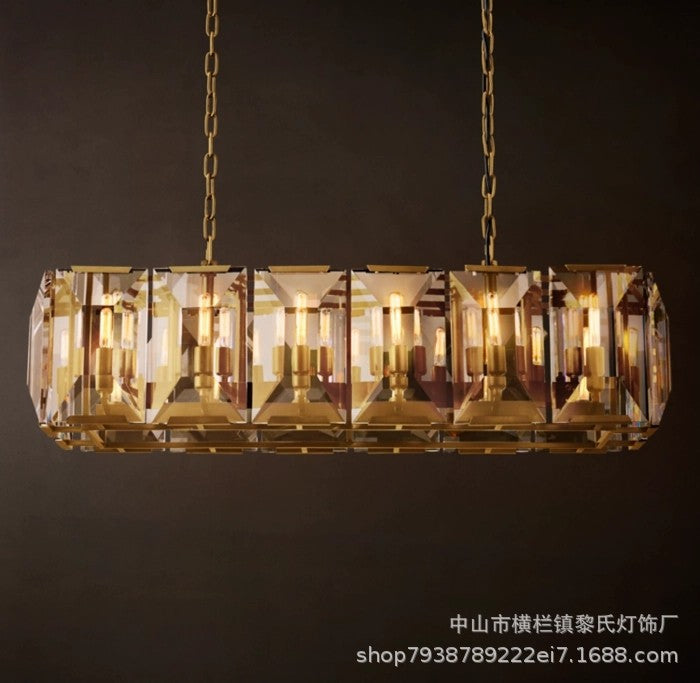 Luxury Copper Crystal Chandelier