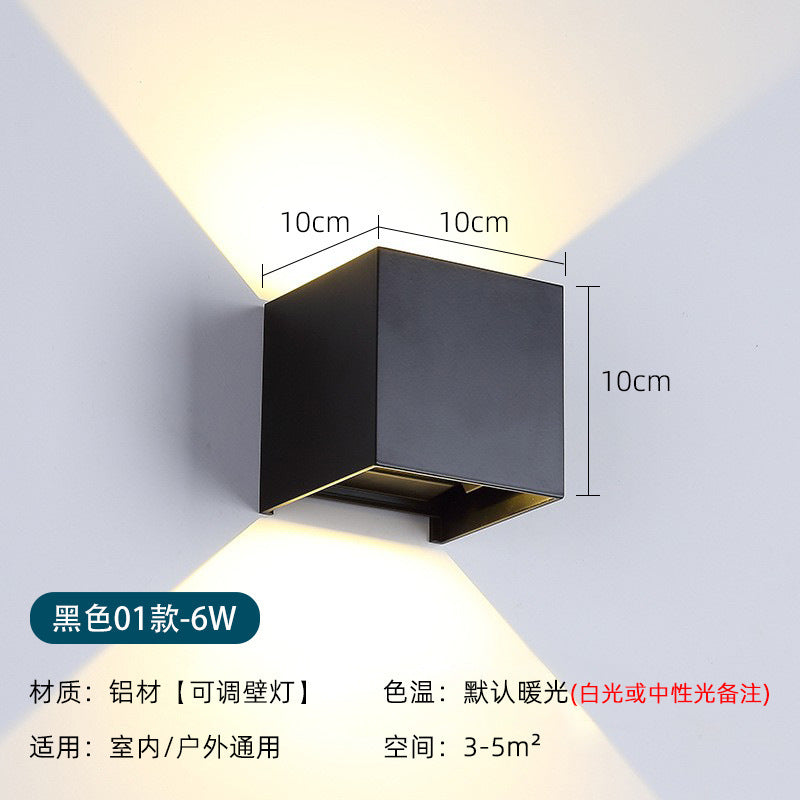 Modern Waterproof LED Wall Sconce with Motion Sensor