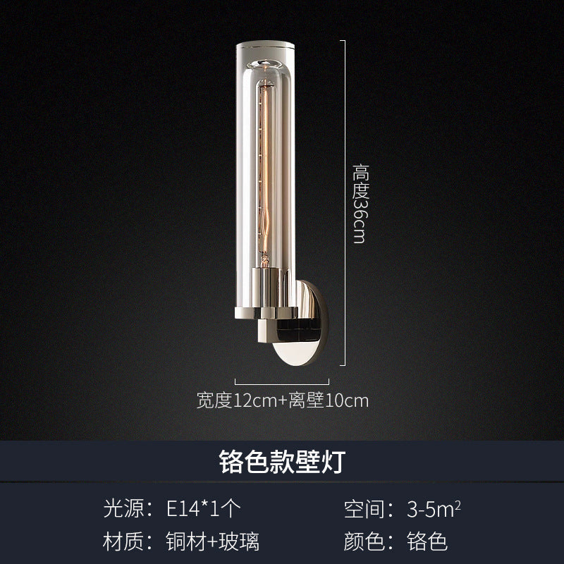 Luxury Copper Crystal Wall Sconce