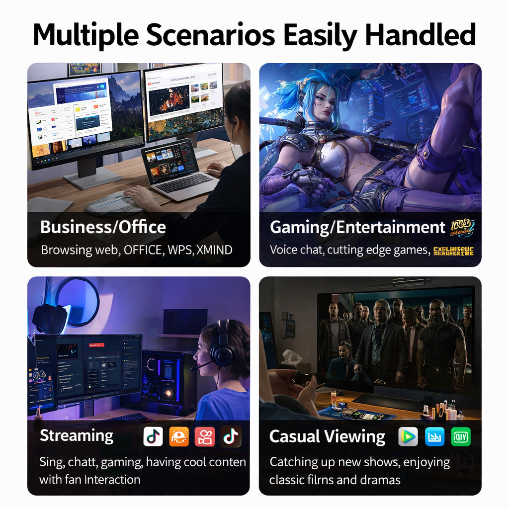 Brand New I9-Level Desktop Computer Host Complete Set Rtx4060/5060 E-Sports Game Office Home Live Broadcast Dedicated