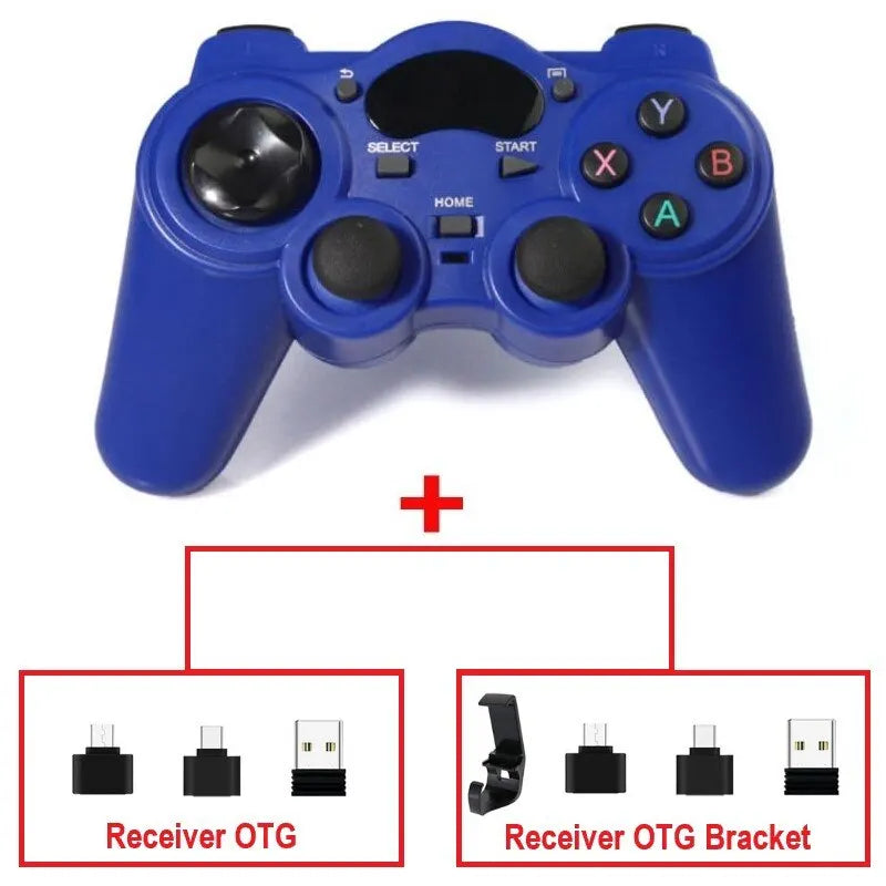 2.4G Controller Gamepad Wireless Joystick with OTG Converter for P3 Android Phone Tablet PC Smart TV Box