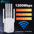 Kebidumei 1200/300Mbps Wifi Repeater Amplifier 2.4G 5G Network Expander Range Extender WiFi Signal Booster Wireless Wi-Fi Router
