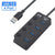 4/7-Port USB 3.0 HUB with LED Indicator Independent Switch Control For Laptop Flash Drive Hard Disk Printer Camera Keyboard