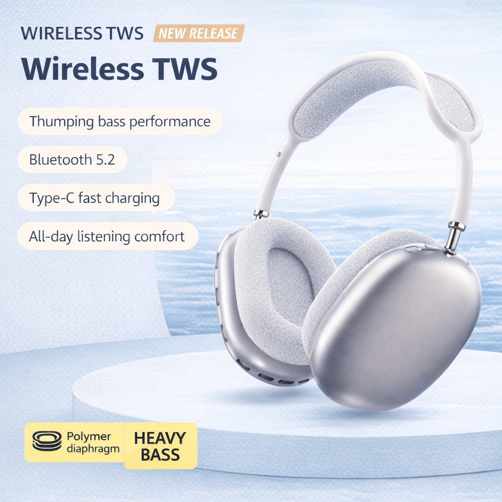 X17 Wireless Bluetooth Headphones – Over-Ear, Noise Cancelling, Gaming & Phone Compatible