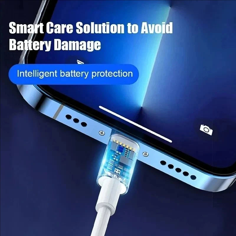 35W PD Fast Charging USB Cable For iPhone 11 12 13 Pro XS Max 7 8 14 Plus X XR SE Rapid Charge USB C Charger Data Line 1m 2m 3m