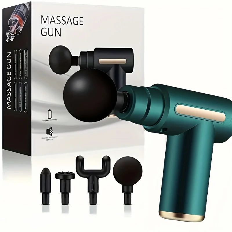 Button Fascia Gun Deep Tissue Massage Mini Lightweight and Adjustable Speed Massage Equipment Suitable for the Body