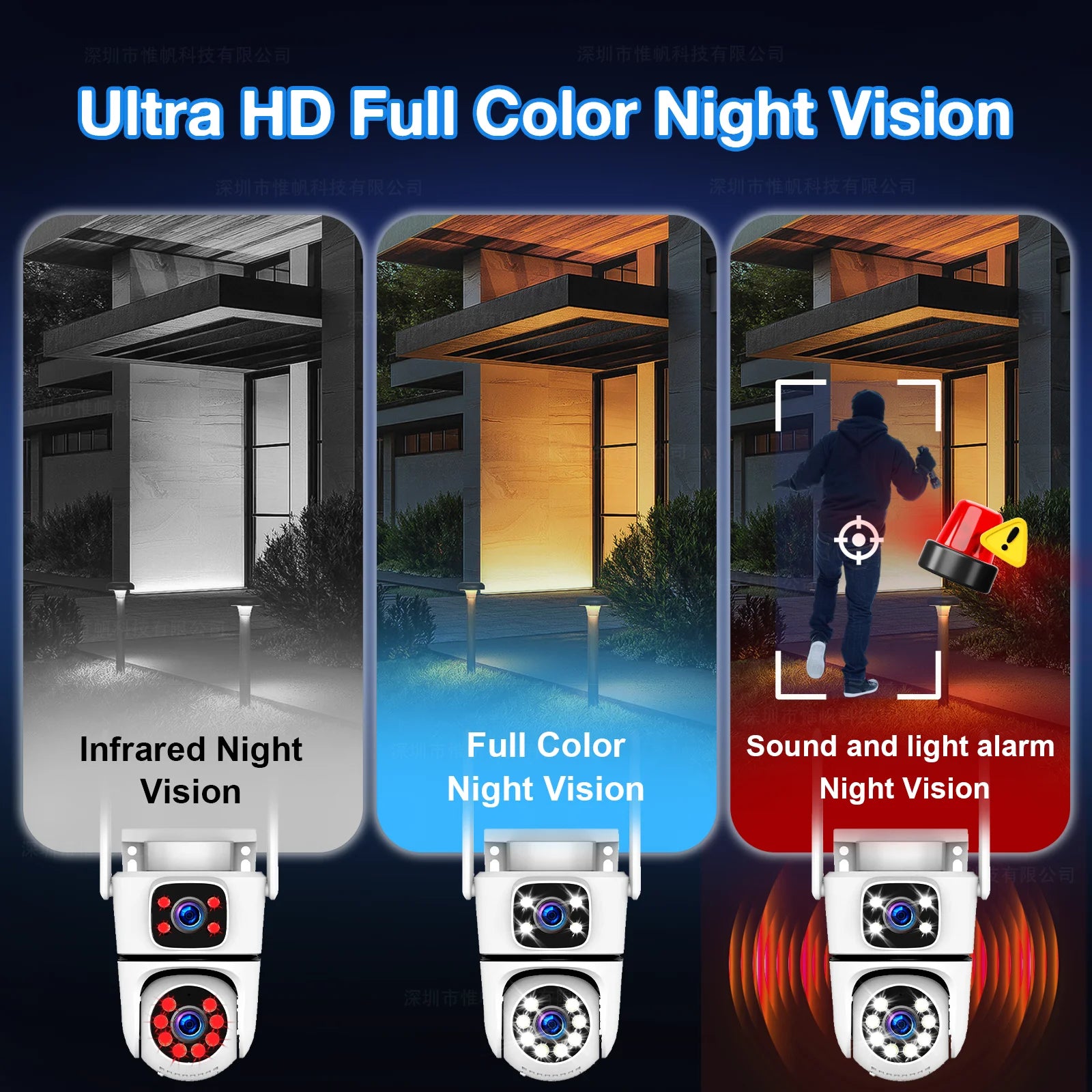 Tuya 5K 10MP WIFI IP Camera Outdoor 5G Wifi Dual Lens PTZ Cam Onvif CCTV Surveillance AI Tracking Alexa/Goggle Security Camera