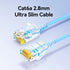 SAMZHE Slim Cat6A RJ45 Internet Cable High Speed 10Gbps 31AWG Support Cat8 Cat7 Network LAN Computer Patch Cable for PC & Gaming