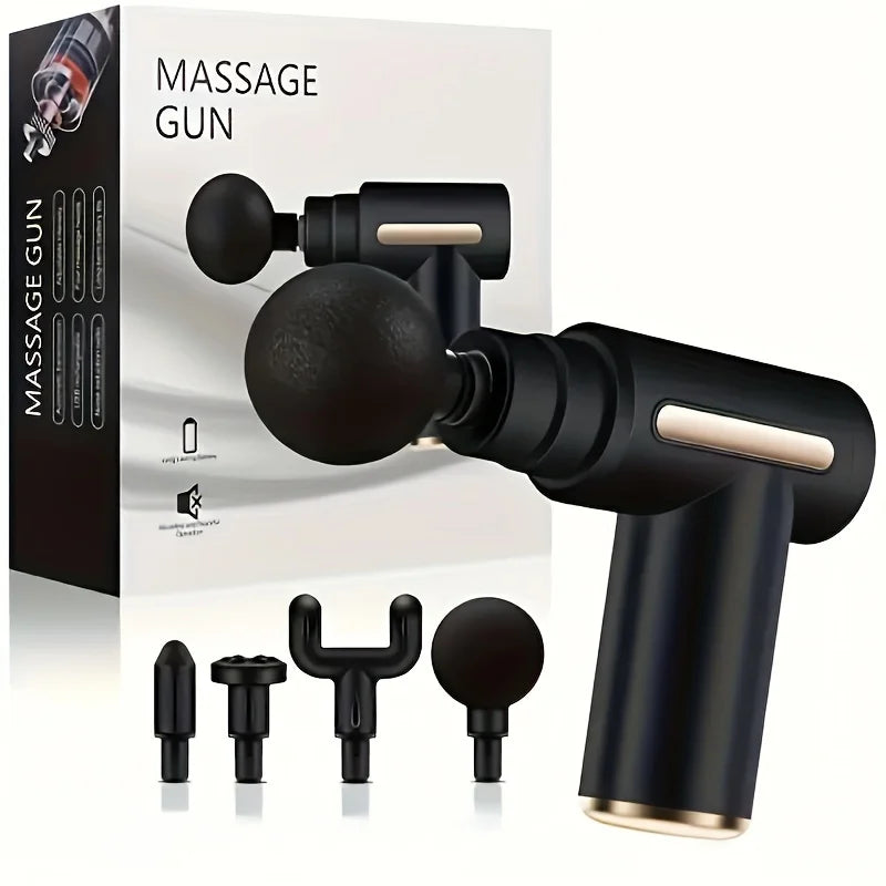 Button Fascia Gun Deep Tissue Massage Mini Lightweight and Adjustable Speed Massage Equipment Suitable for the Body